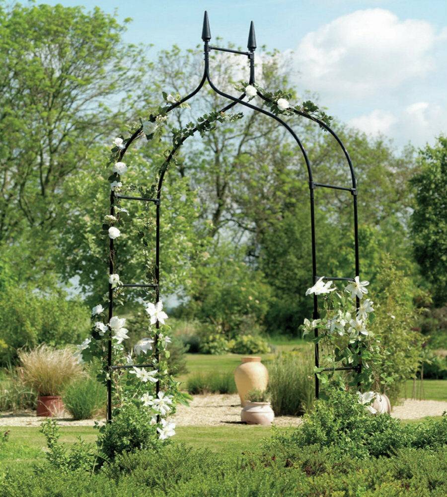 Metal Garden Arch Trellis Outdoor Decorations