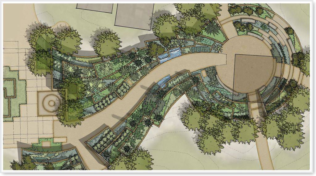 The Cliffs Botanical Gardens Designs Garden Landscape Design