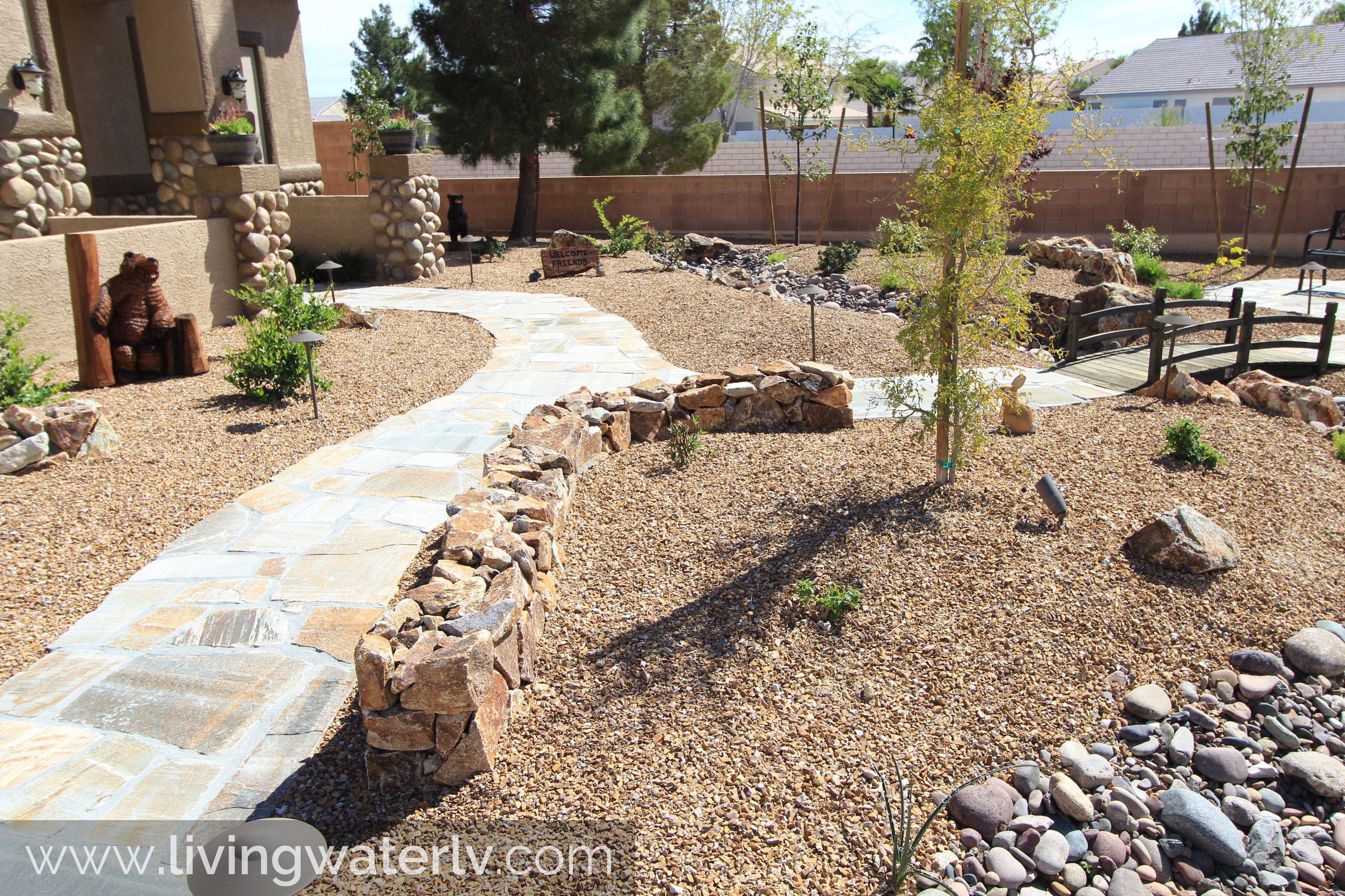 Palm Springs Desert Landscape Images Path To Patio With Rock