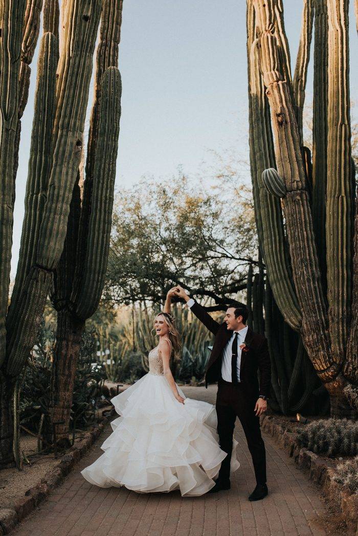 Krista Mikes Desert Botanical Garden Wedding