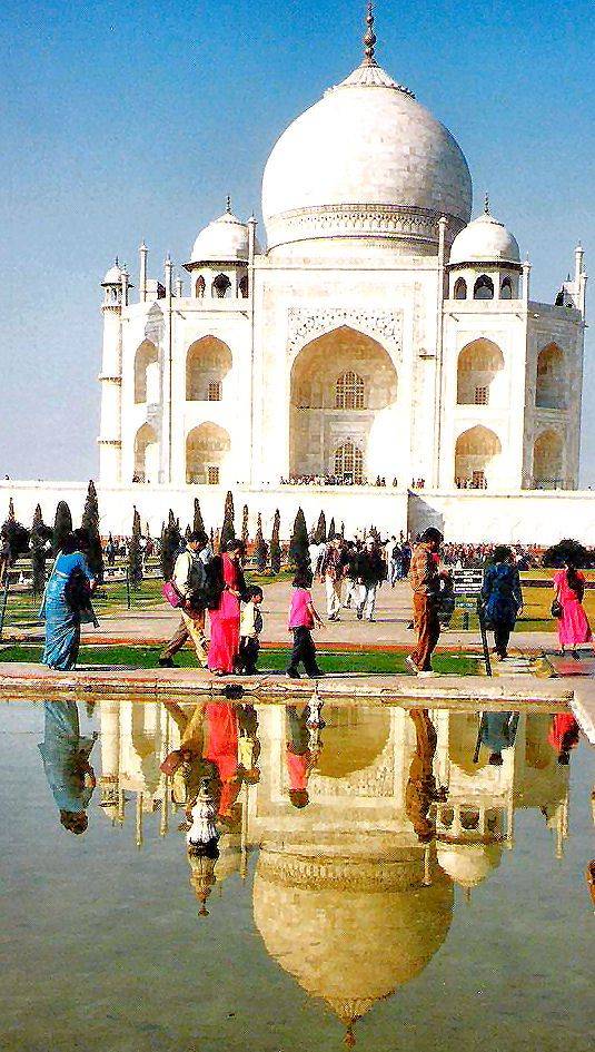 Taj Mahal Mausoleum Gardens Photograph