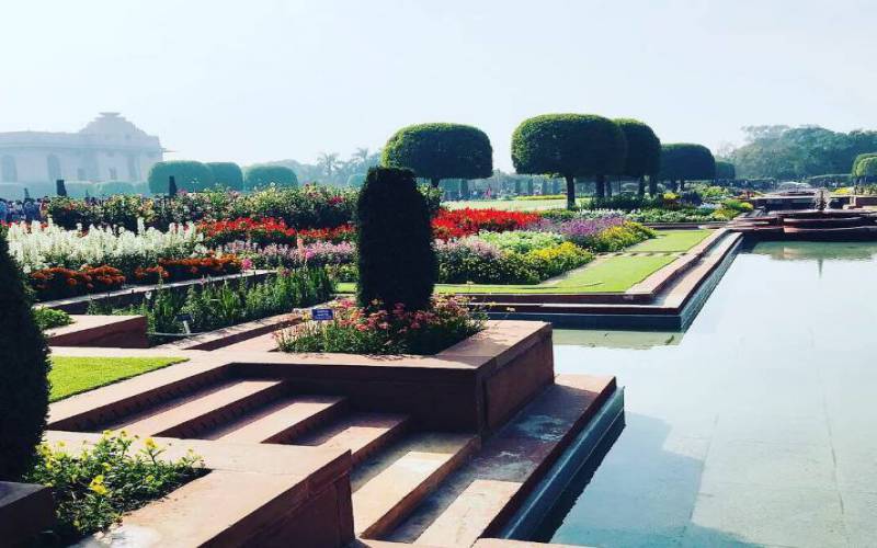 Gardens Of The Rashtrapati Bhavan Garden Mughal Gardening Table Ideas