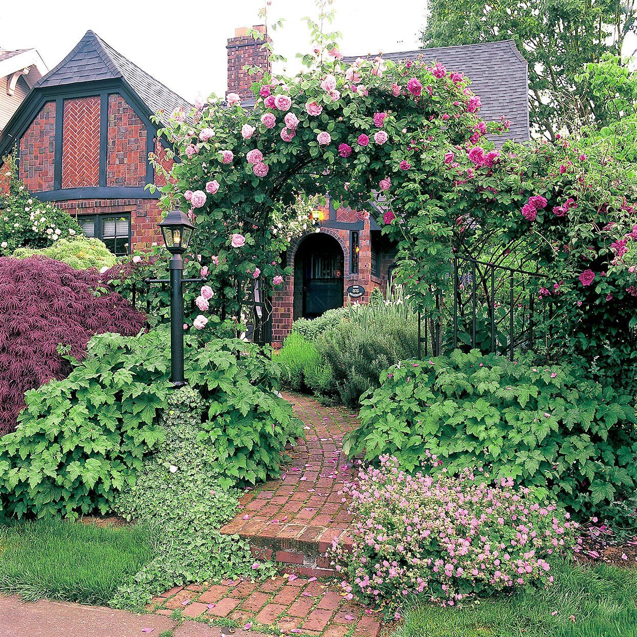 Decorative Traditional English Tudor Garden Patio Flowers