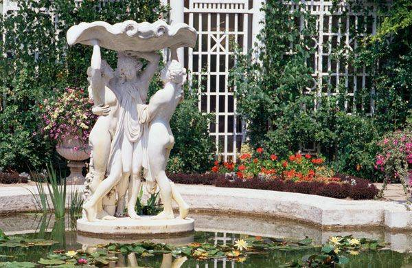 Italian Garden Stock Image Image