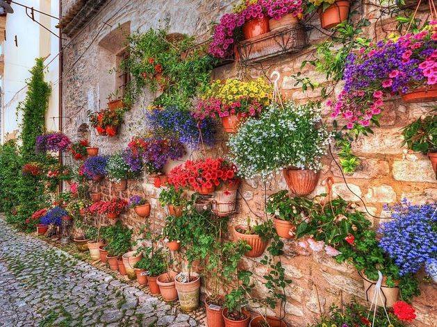 Brick Wall Garden Designs