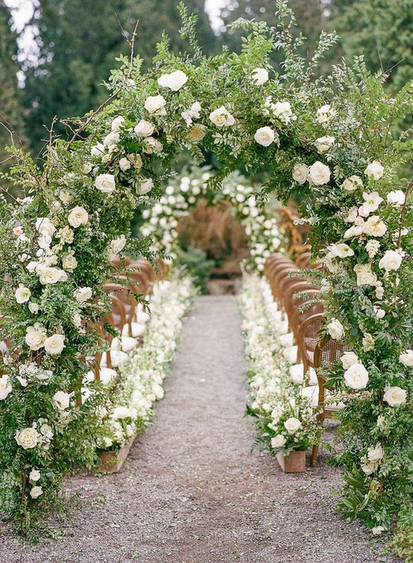Best Garden Wedding Aisle Decorations