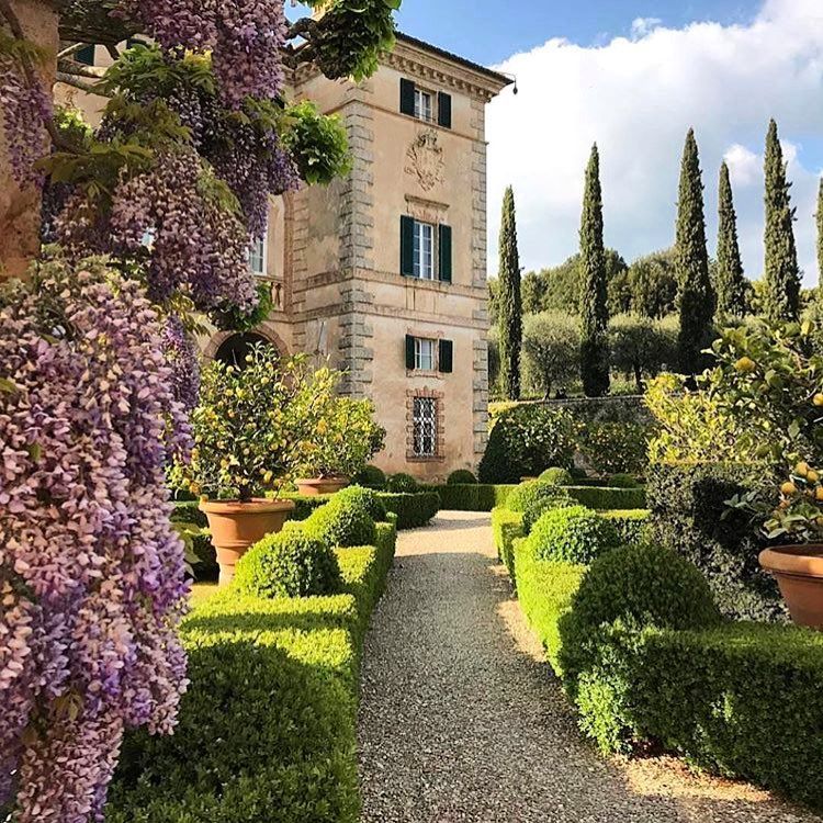 Italian Garden Villa Florence Italy