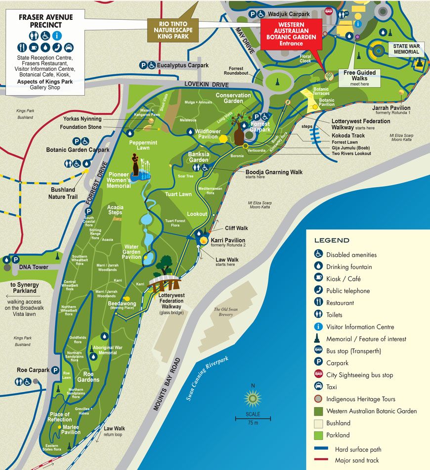 Melbourne Royal Botanic Gardens Map Garden Ftempo
