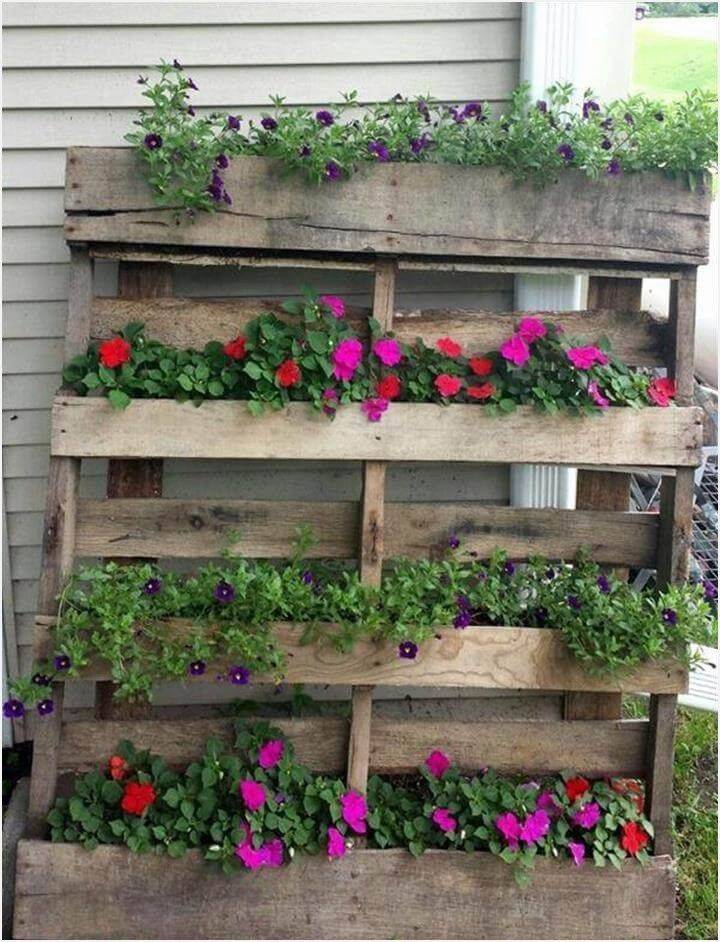 Vertical Pallet Garden Ideas