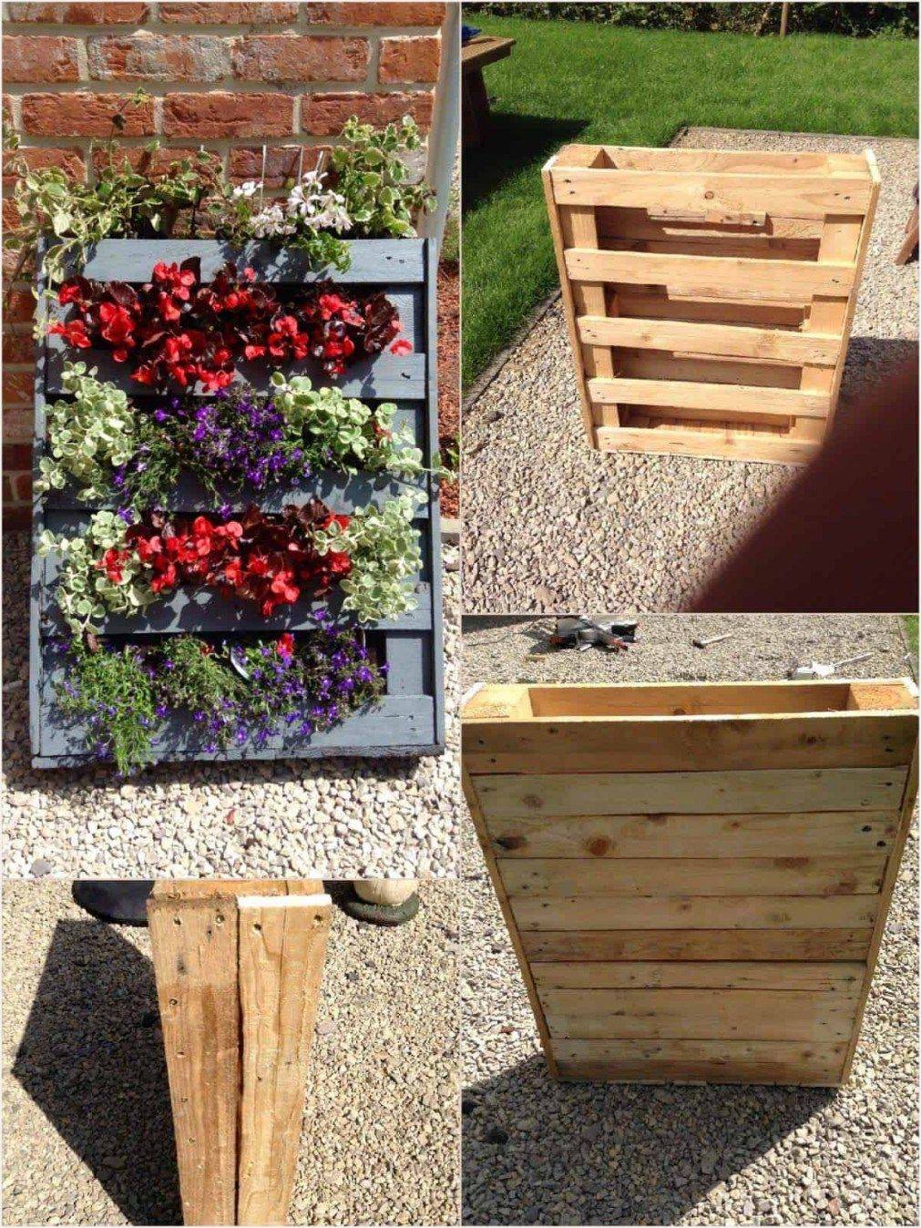 Diy Easy Vertical Pallet Planters Ideas Comedecor Vertical