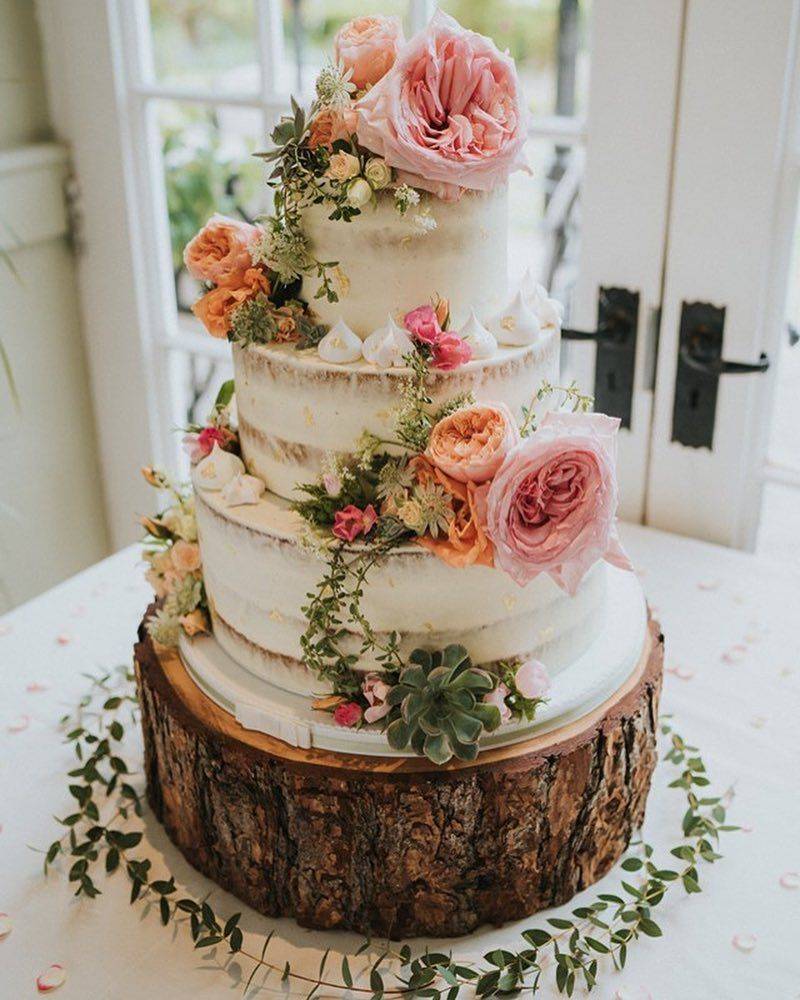 Gardeninspired Wedding Cake