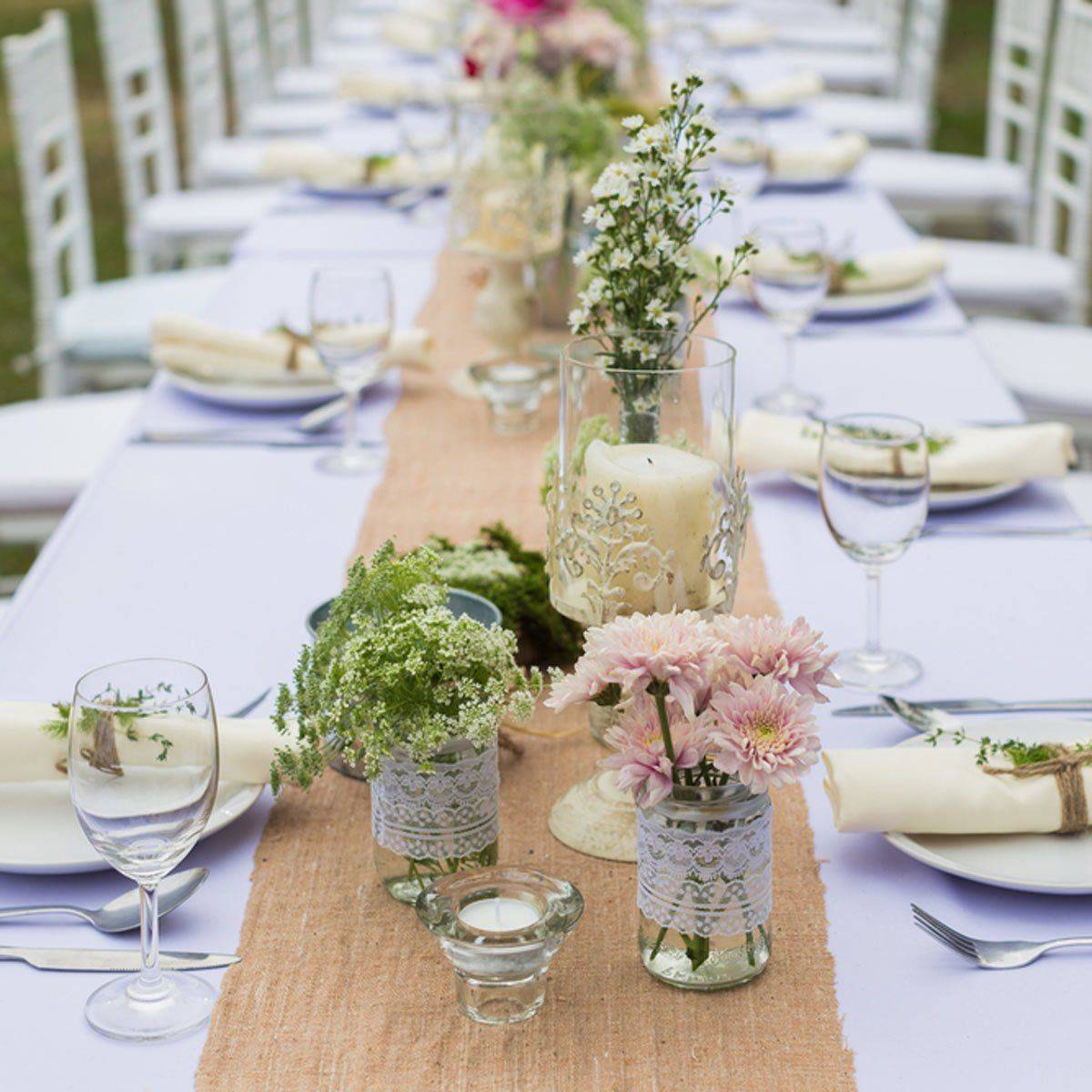 An Outdoor Wedding Reception