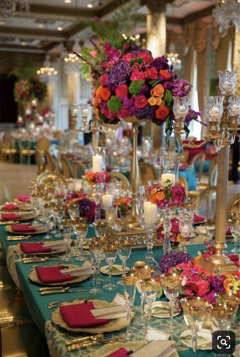 Lush Tall Garden Centerpiece