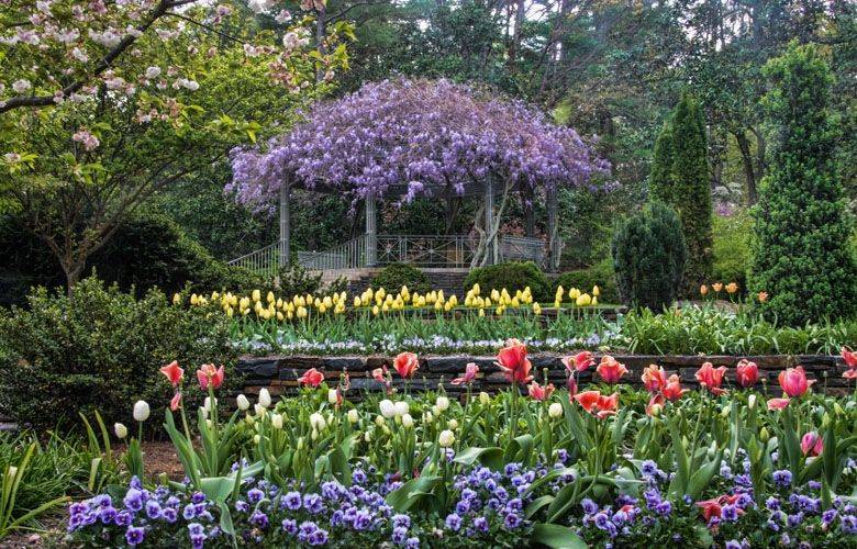 Nc Garden Lawn Garden Bridge
