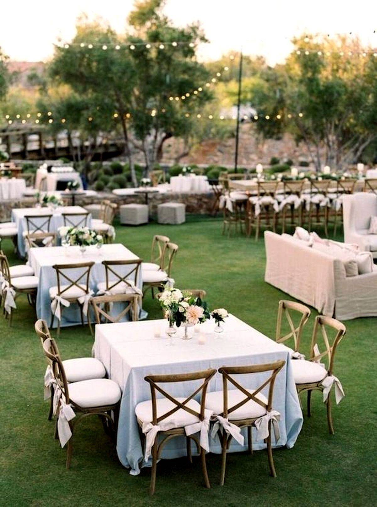 Elegant Garden Wedding Reception