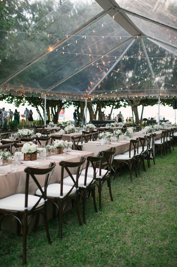 Elegant Garden Wedding Reception