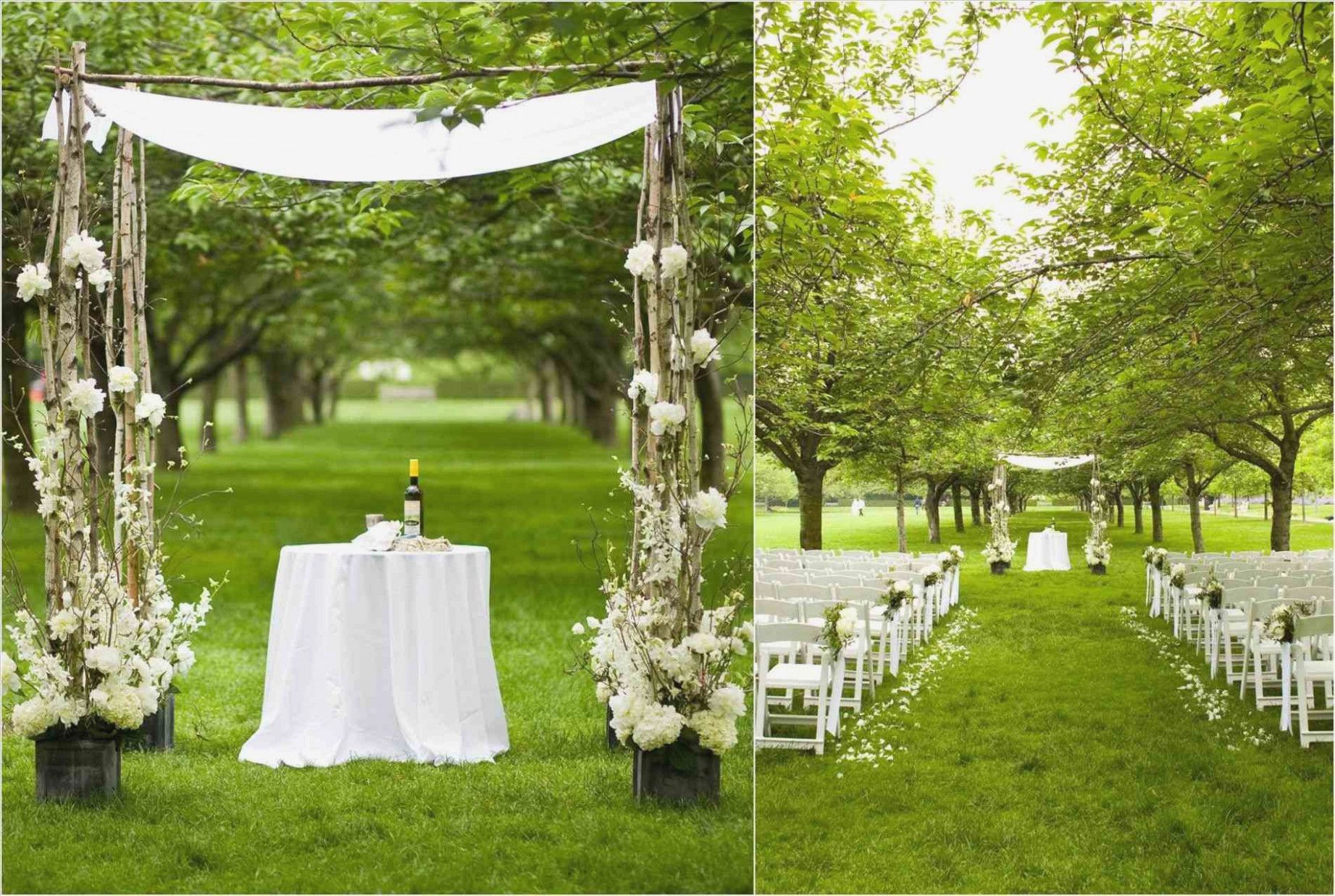 Romantic Outdoor Wedding Reception
