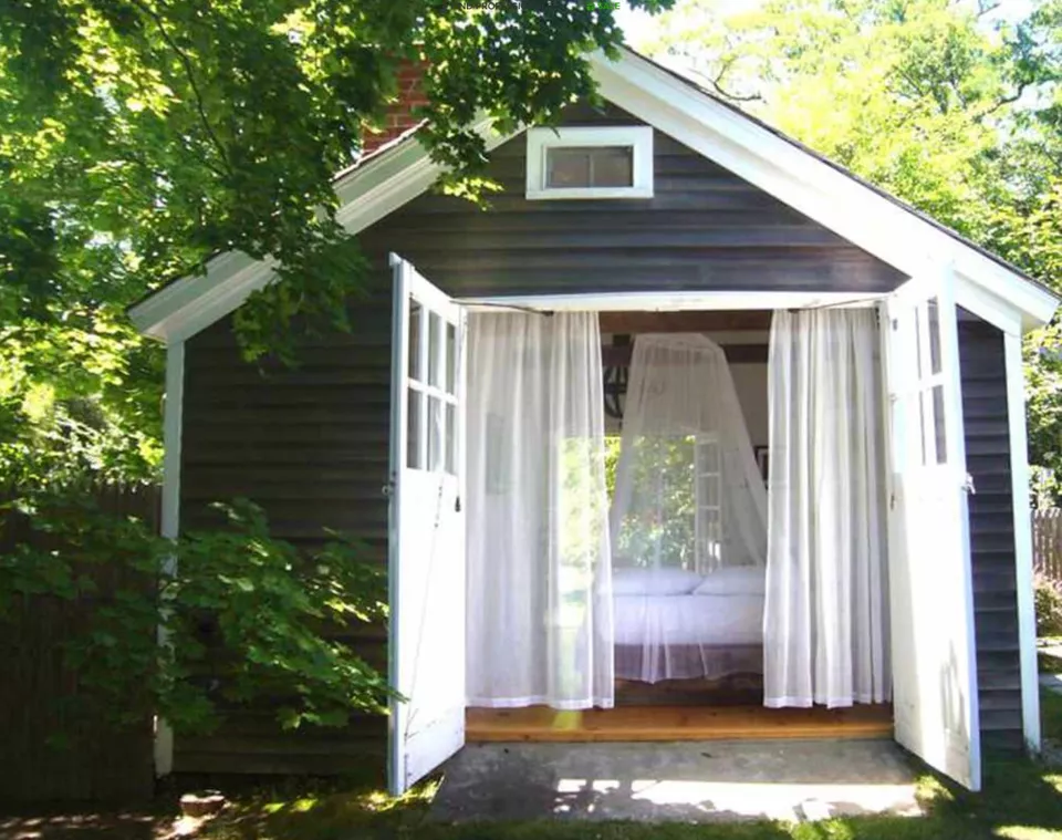 Gardenshedturnedtinyguesthouse I Really Really Want To Tear Down