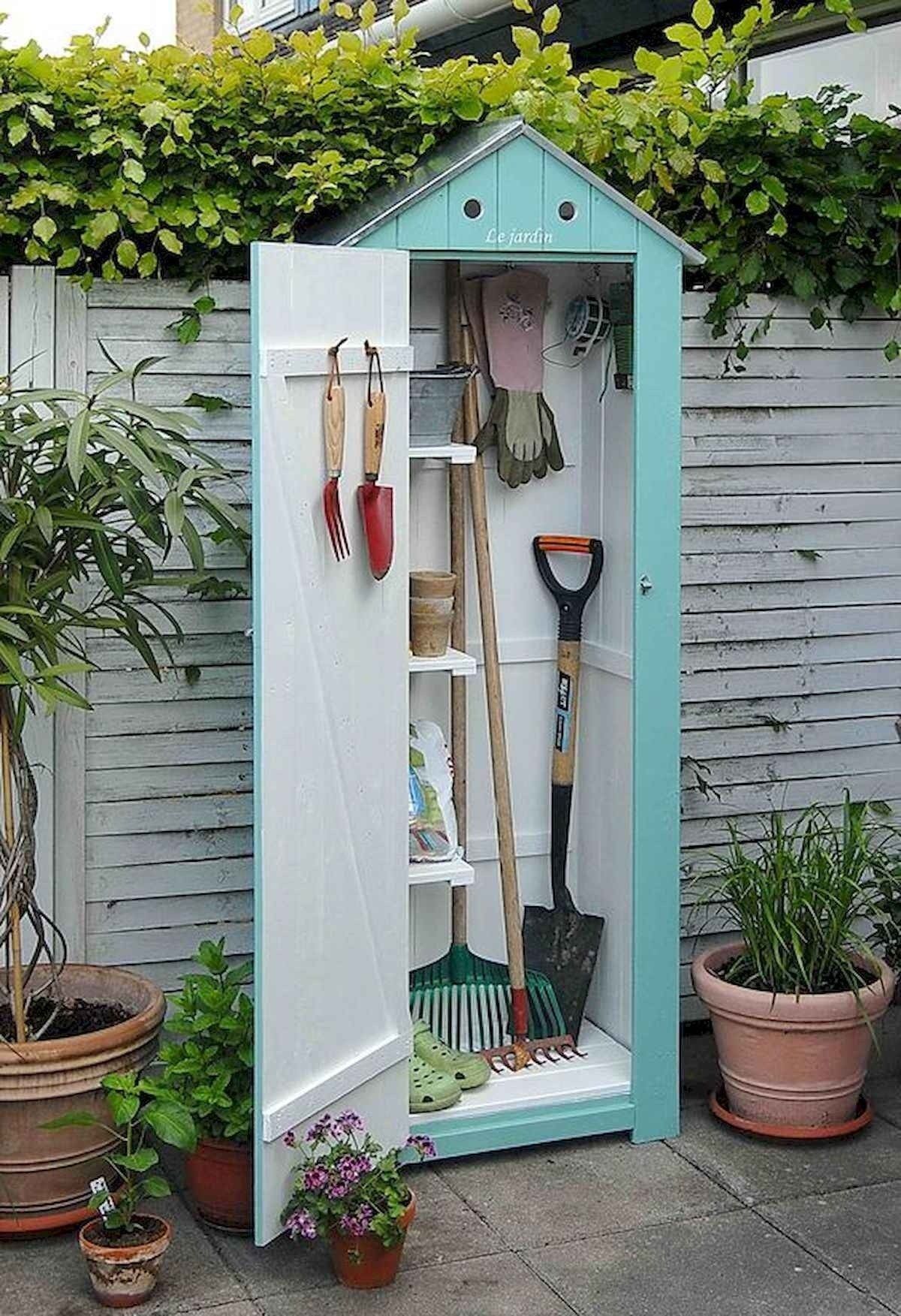 Wood Garden Storage Shed Premium Outdoor Tool Storage Garden Vertical