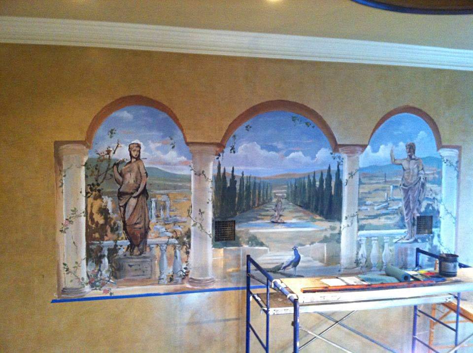 Fresco Painted Garden Villa