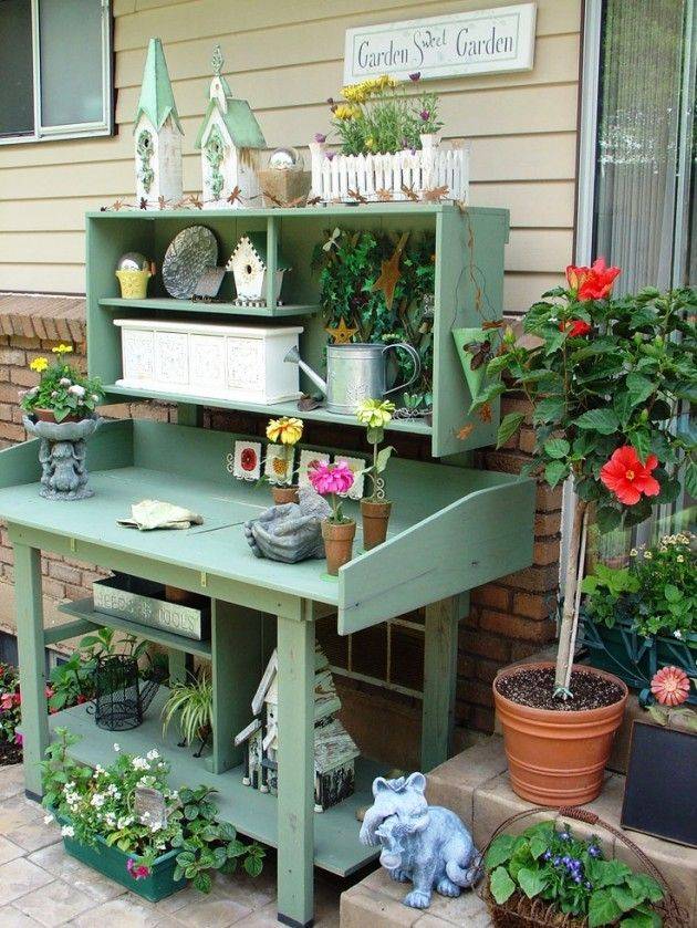 Potting Table Ideas Outdoor Potting Tables