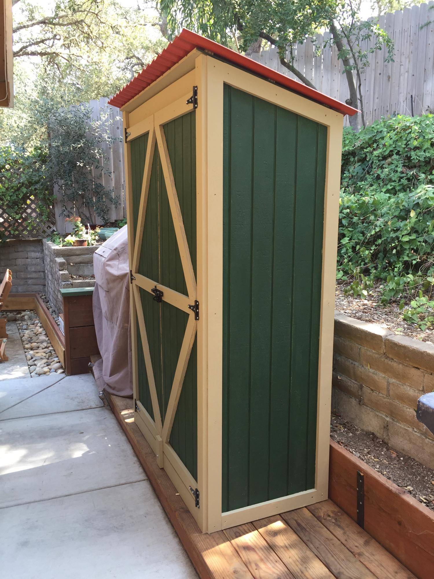 Small Cedar Fence Picket Storage