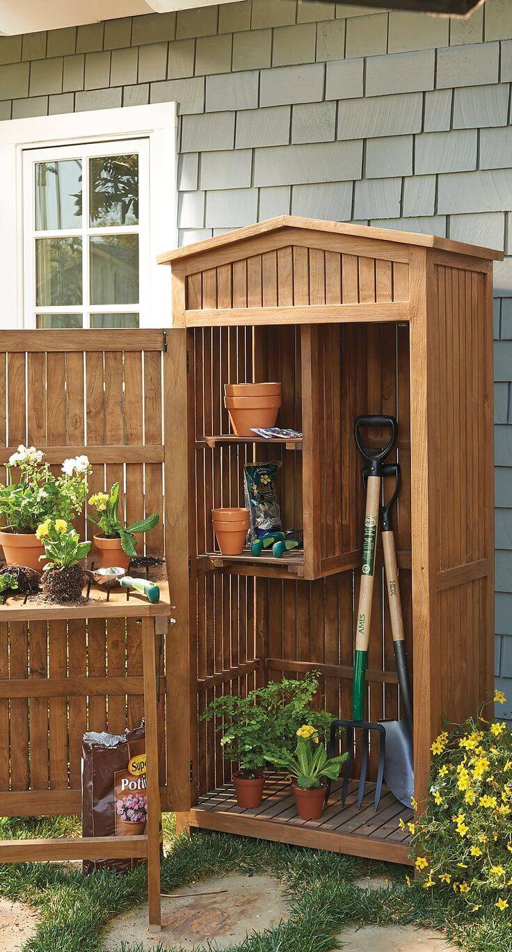 Solid Wood Outdoor Storage Shed