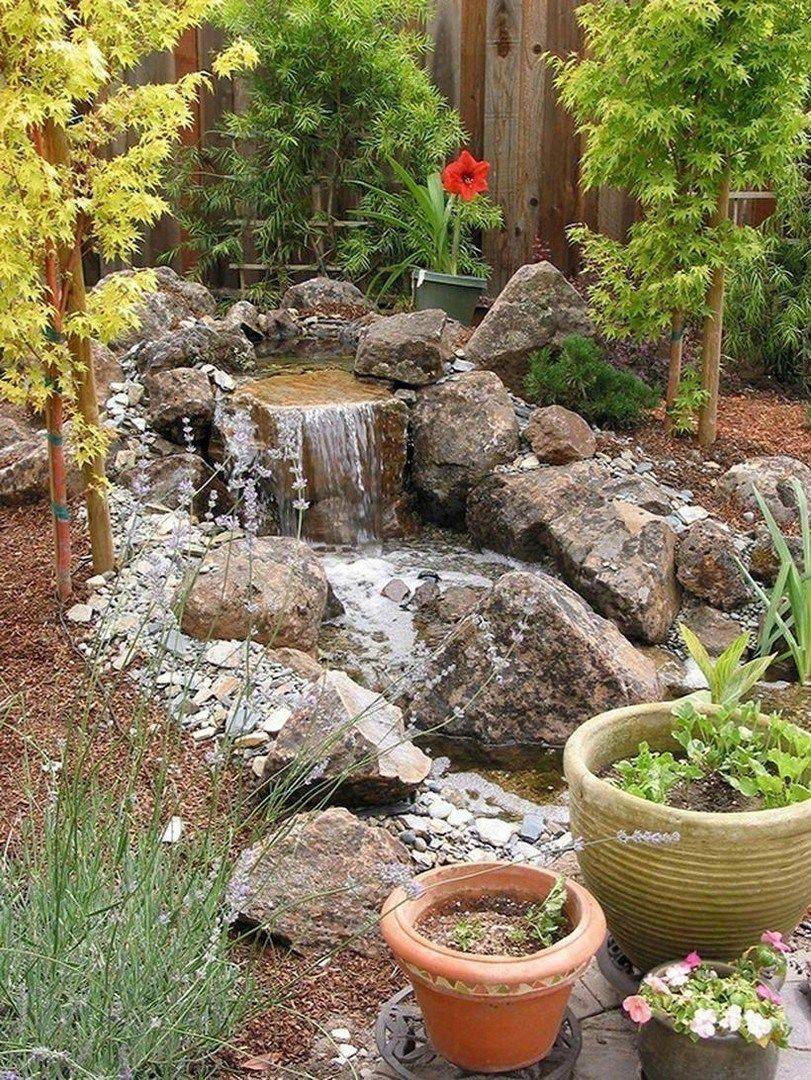 Backyard Pond Waterfall Ideas