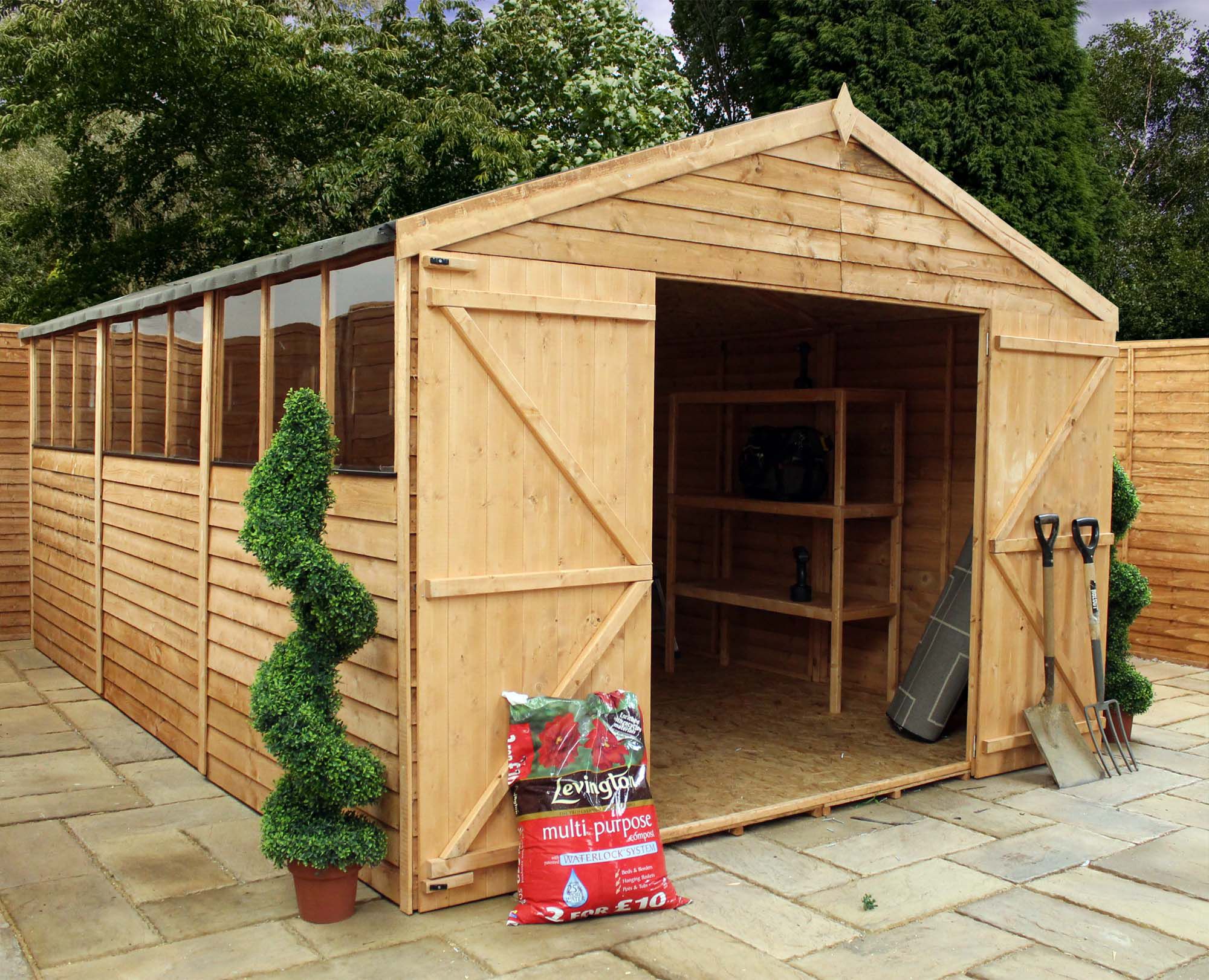 Gable Style Longhouse Backyard