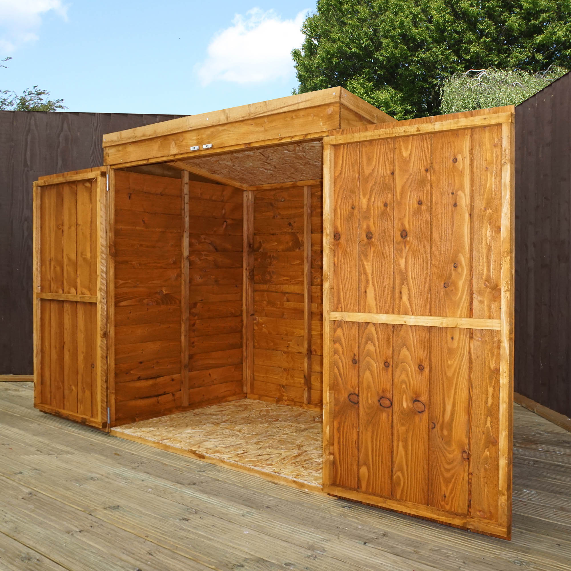 Forest X Ft Overlap Double Door Shed Wooden Double Doors