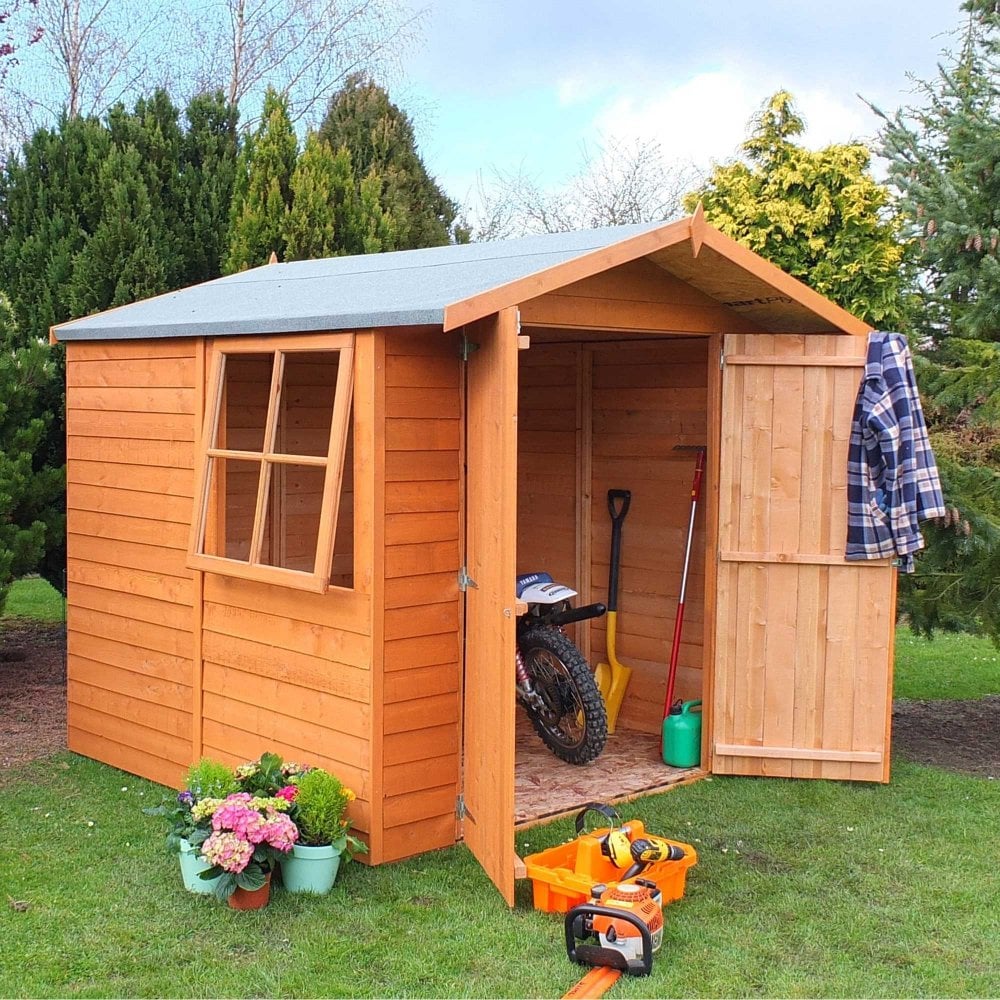 Forest X Ft Overlap Double Door Shed Wooden Double Doors