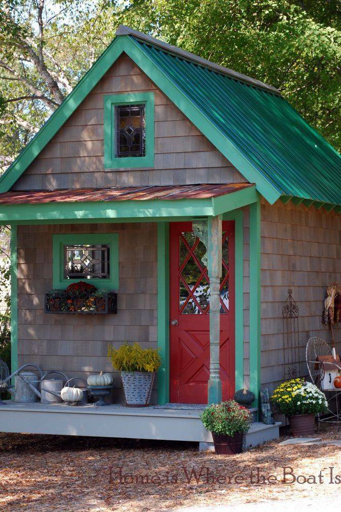 Lovely Colorful And Bright Painted Shed Ideas Painted Shed Shed