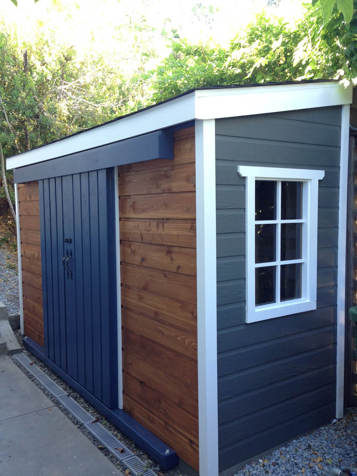 Small Corner Garden Shed