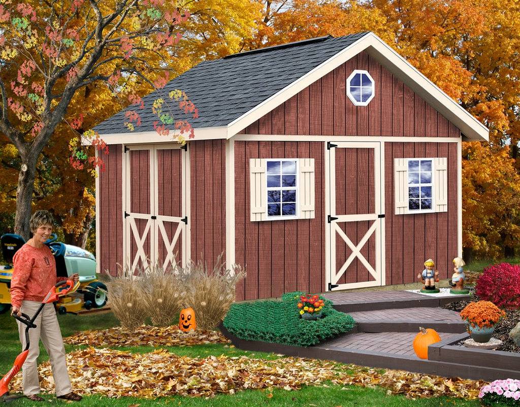 X New Castle Wood Shed Kit