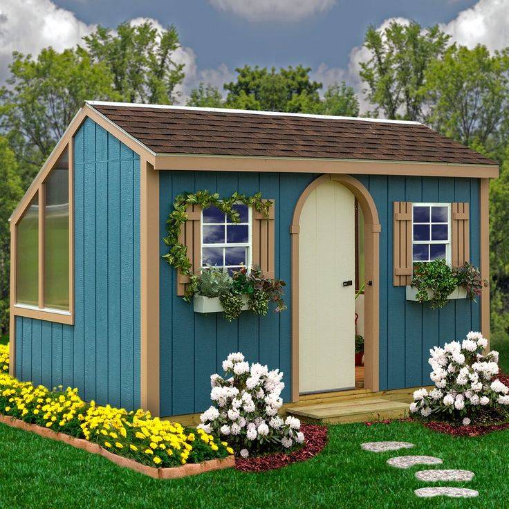 Billyoh Ashford Plastic Garden Storage Shed Inc Foundation Kit Grey