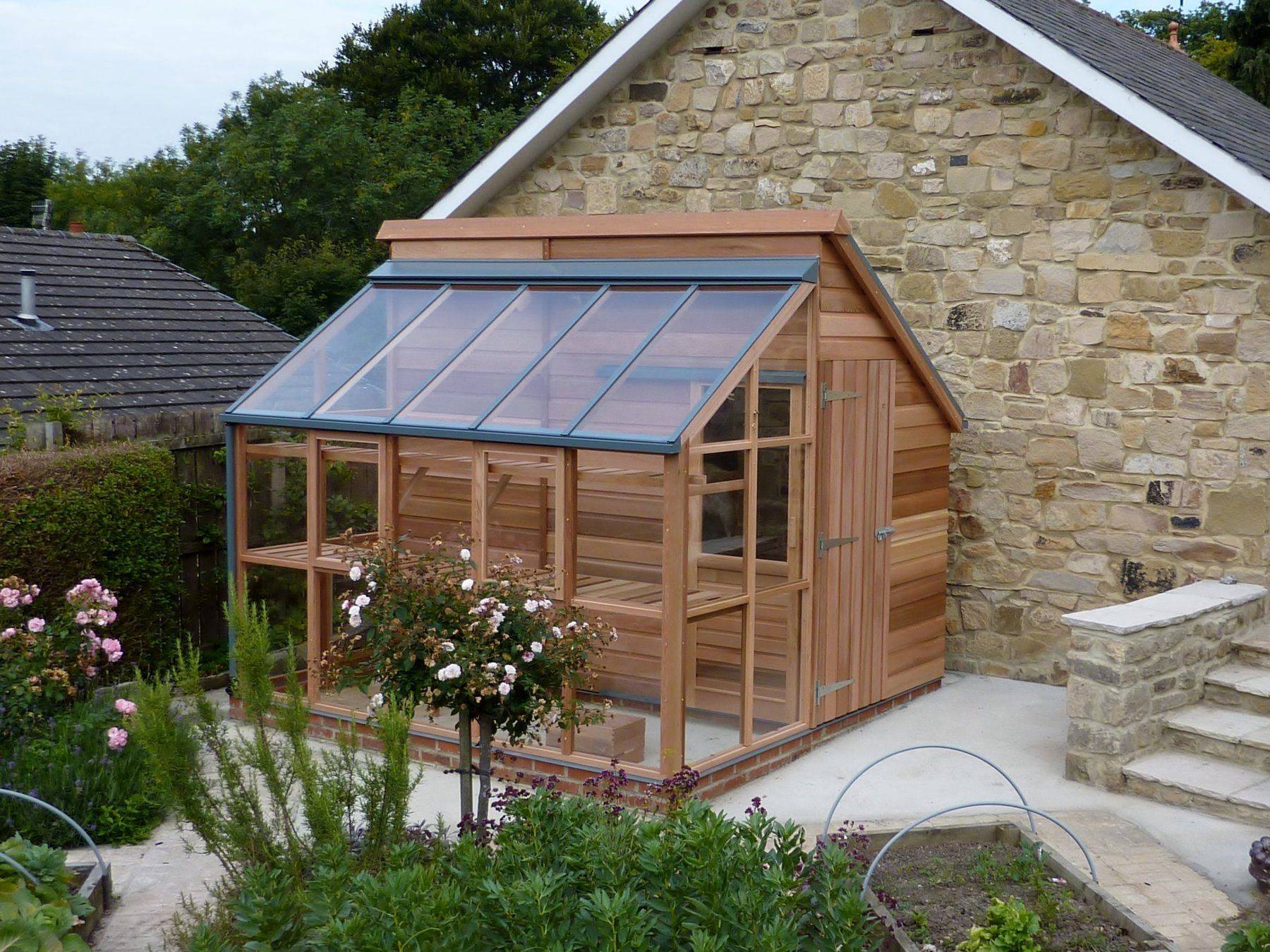 Octagonal Wooden Greenhouse