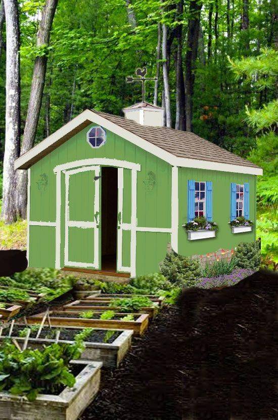Lovely And Cute Garden Shed Design Ideas