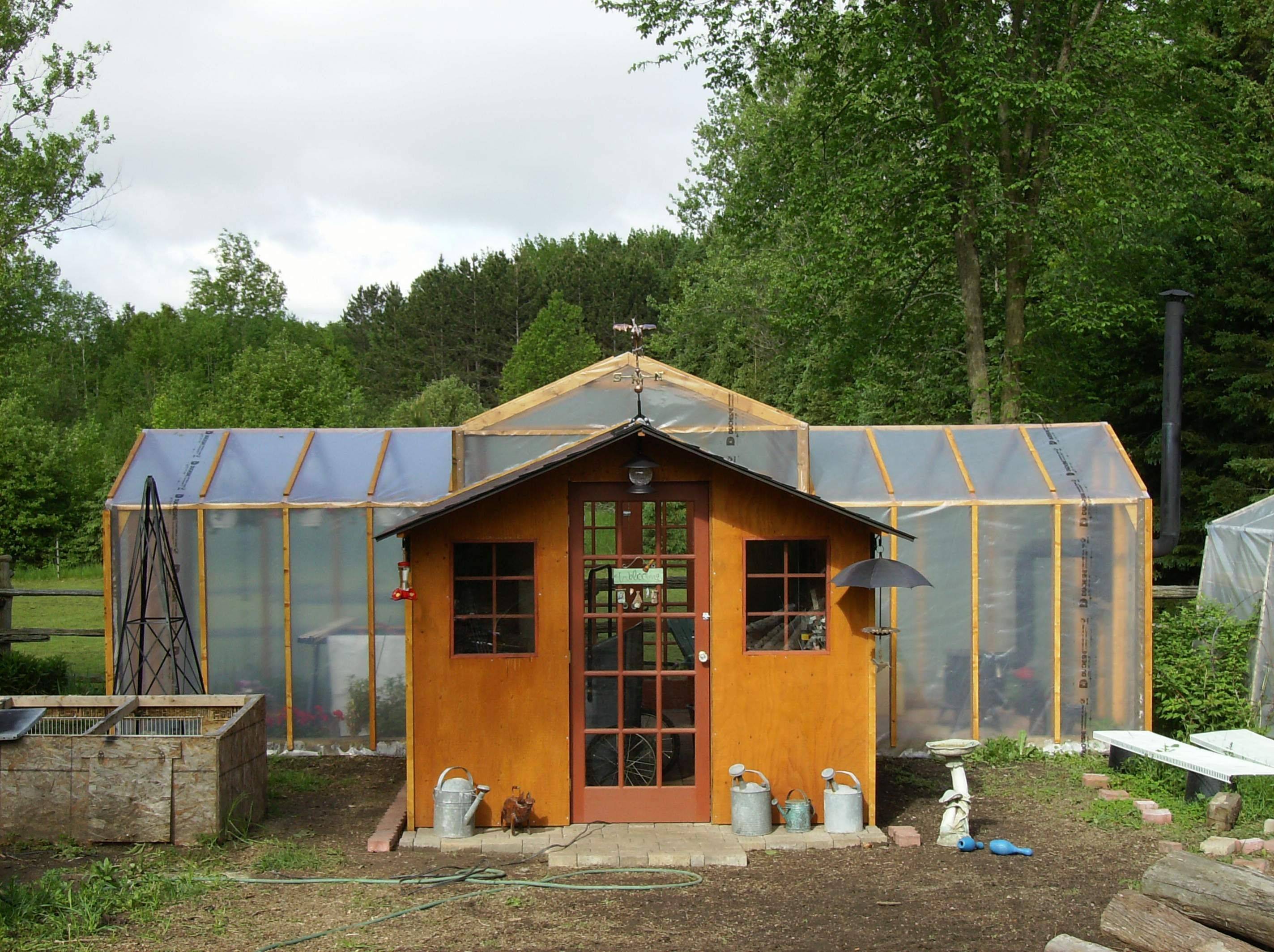 Greenhouse Combination Garden Design Ideas