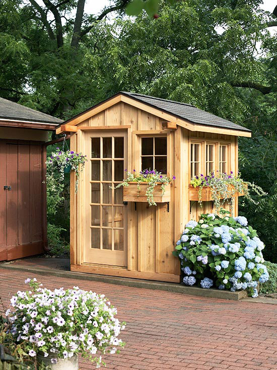 Painted Garden Sheds