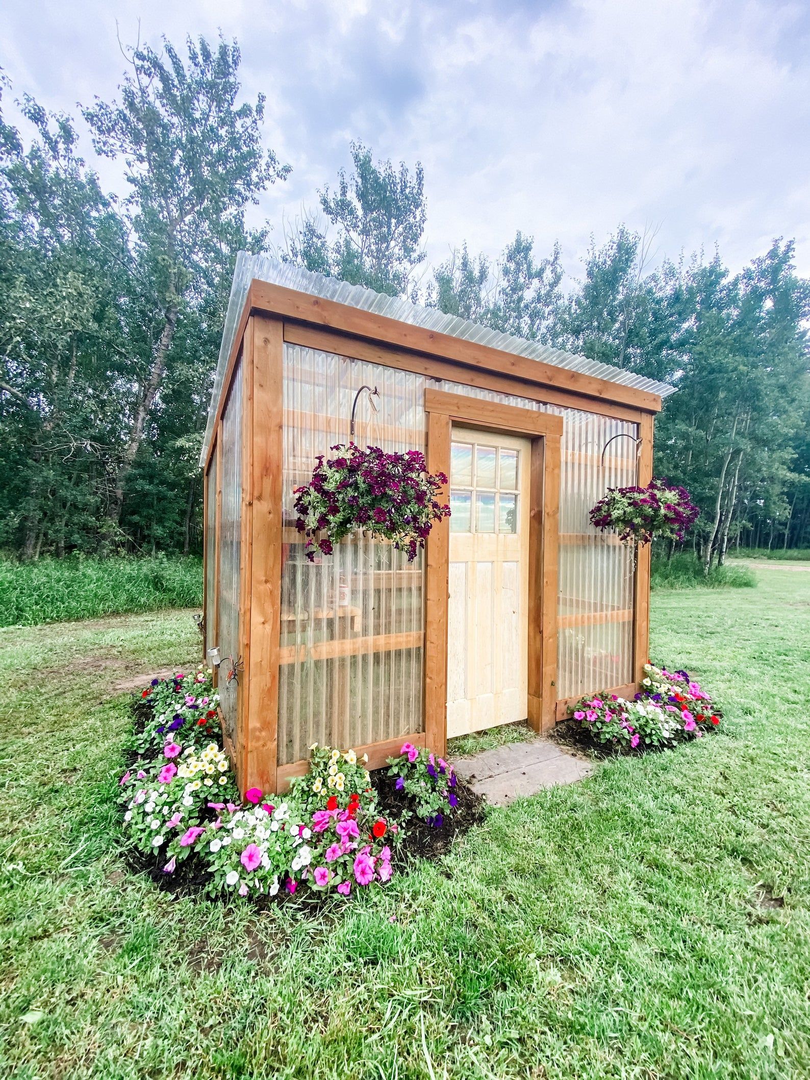 Three Quarter Span Woodpecker Joinery Backyard Greenhouse