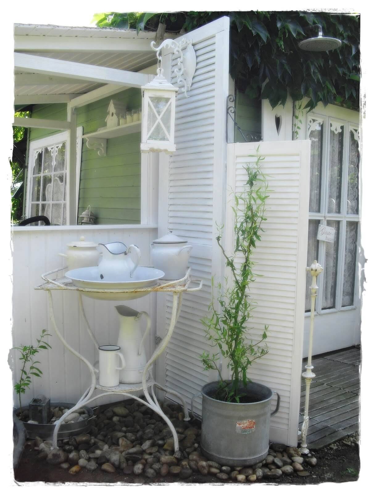 Best Old Shutter Outdoor Decor Ideas