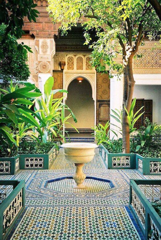 Gap Gardens Moroccan Style Mediterranean Courtyard