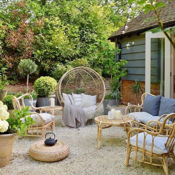 Cute Bohemian Garden Design Ideas