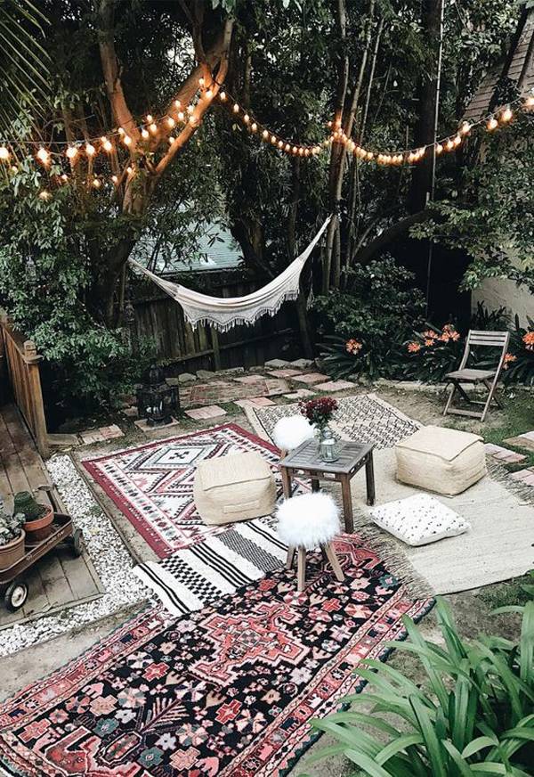 Bohemian Styled Backyard Decor Ideas