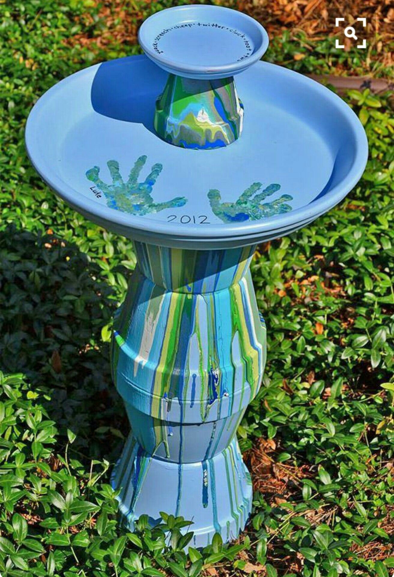 A Garden Art Birdbath Planter Empress