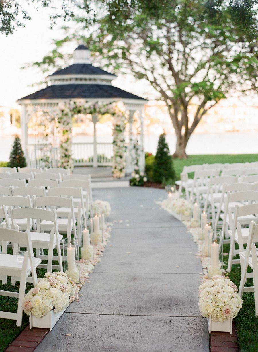 Elegant Garden Wedding Reception