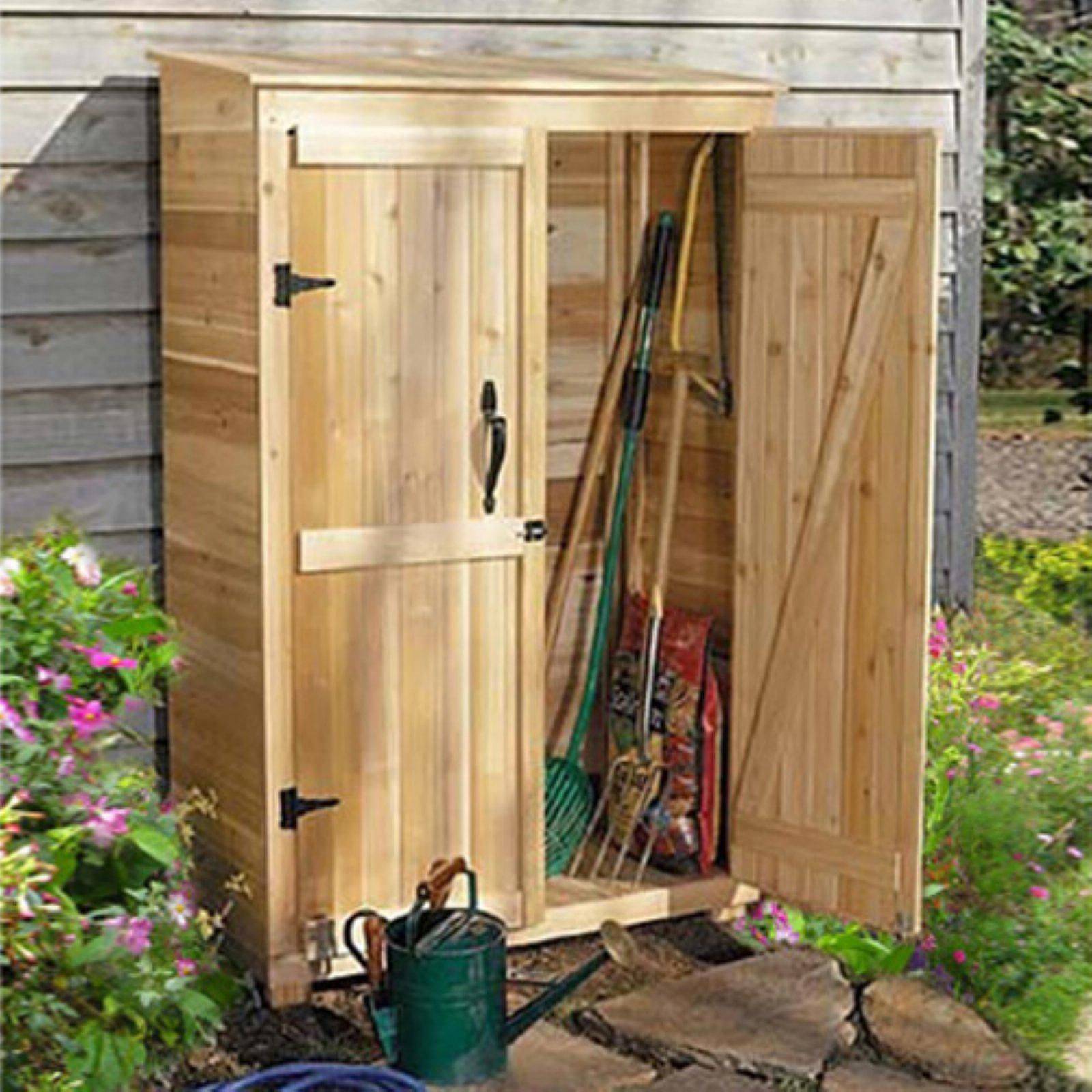D Wooden Leanto Tool Shed