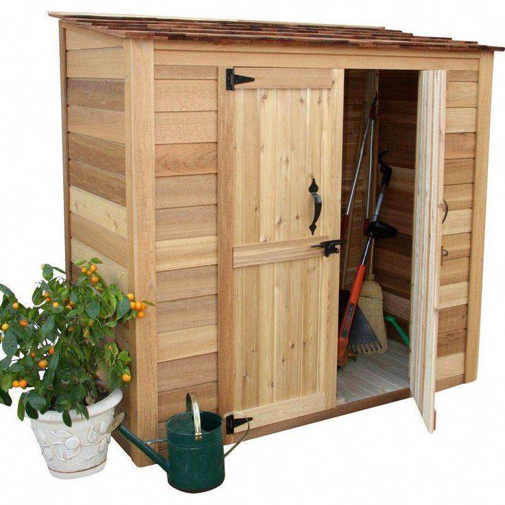 D Solid Wood Tool Shed
