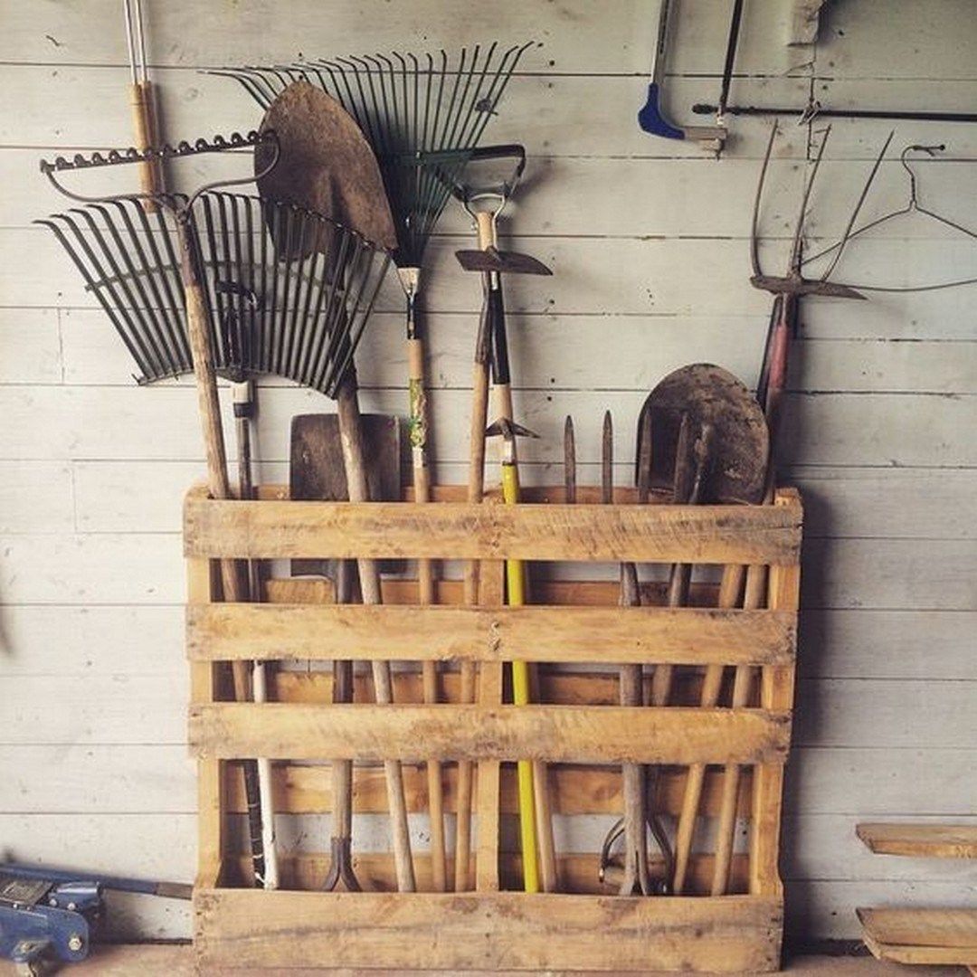 Organized Garden Tool Rack