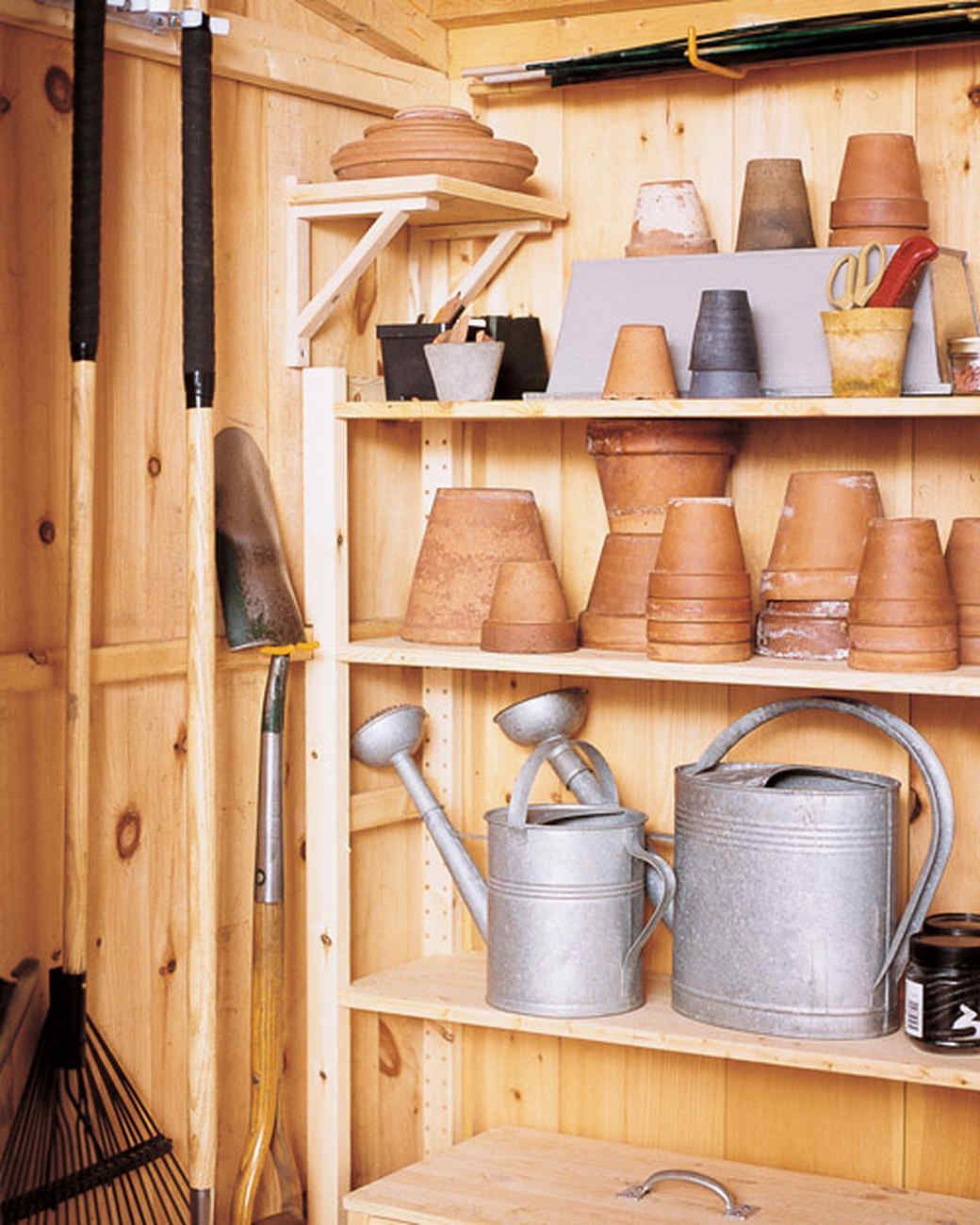 Gorgeous Shed Wooden Shelving Ideas